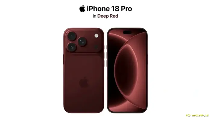 Deep Red Disebut Jadi Warna Andalan iPhone 18 Pro Series