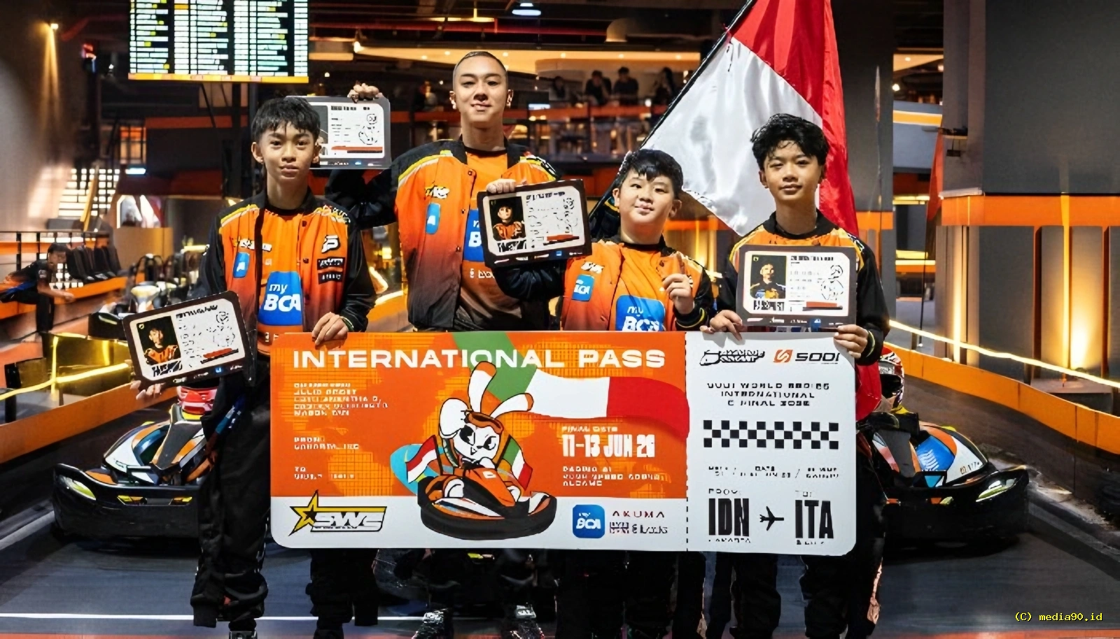 Barcode Gokart Turunkan Empat Pembalap untuk Buru Prestasi di Italia