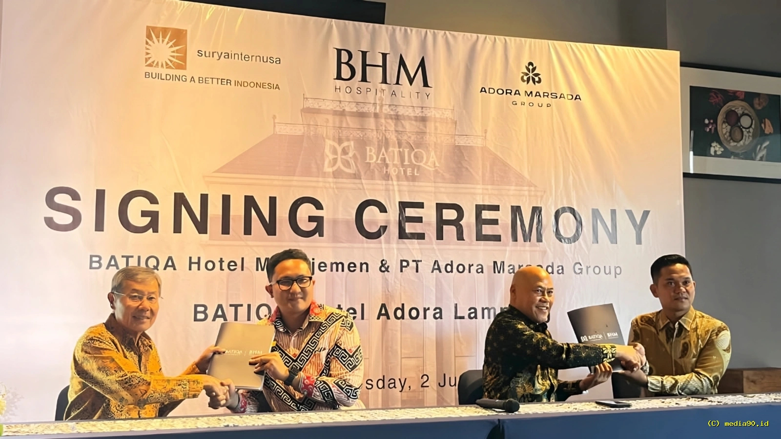 Batiqa Hotel Adora Segera Hadir di Lampung Selatan, Hasil Kerja Sama BHM dan Adora Marsada Grup