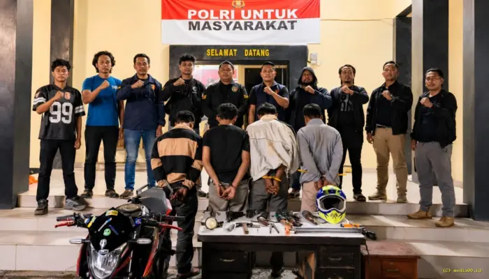 Bobol Warung di Ulu Belu, Empat Pelaku Ditangkap Polres Tanggamus