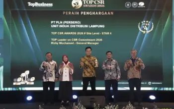 GM PLN UID Lampung Raih TOP Leader on CSR Commitment 2026 di TOP CSR Awards 7 GM PLN UID Lampung Raih Penghargaan TOP Leader on CSR Commitment di TOP CSR Awards 2026