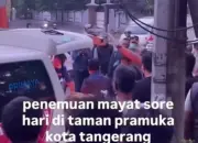Geger! Mayat Tanpa Identitas Ditemukan di Taman Pramuka Tangerang, Polisi Selidiki Kasus