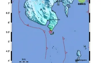 Gempa Magnitudo 5,7 Guncang Barat Laut Pulau Karatung Sulut, BMKG Pastikan Tidak Berpotensi Tsunami 7 Gempa M5,7 Guncang Barat Laut Pulau Karatung Sulut, BMKG Tegaskan Tak Berpotensi Tsunami