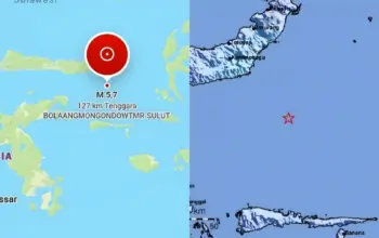 Gempa M5,7 Guncang Laut Maluku Sulawesi Utara, BMKG Pastikan Tidak Berpotensi Tsunami 6 Gempa Magnitudo 5,7 Guncang Laut Maluku, BMKG Pastikan Tidak Berpotensi Tsunami