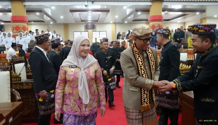 Hadiri Paripurna HUT ke-344 Bandar Lampung, Gubernur Lampung Apresiasi Kinerja dan Capaian Pemkot