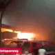 Kebakaran Pasar Parung Malam Hari Gegerkan Warga, Kios Frozen Food Dilalap Api