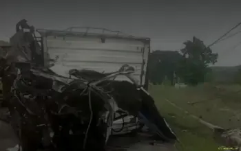 Kecelakaan Maut Tiga Truk di Lampung Selatan Dua Sopir Tewas Diduga Akibat Rem Blong