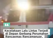 Kecelakaan Maut di Depan Perumahan Rancaemas Baleendah Satu Orang Tewas