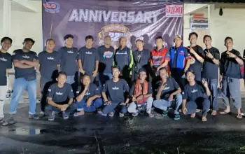 Komunitas Vega Lampung Club Rayakan HUT ke-22 dengan Tetap Kompak Aspalkan Motor Klasik