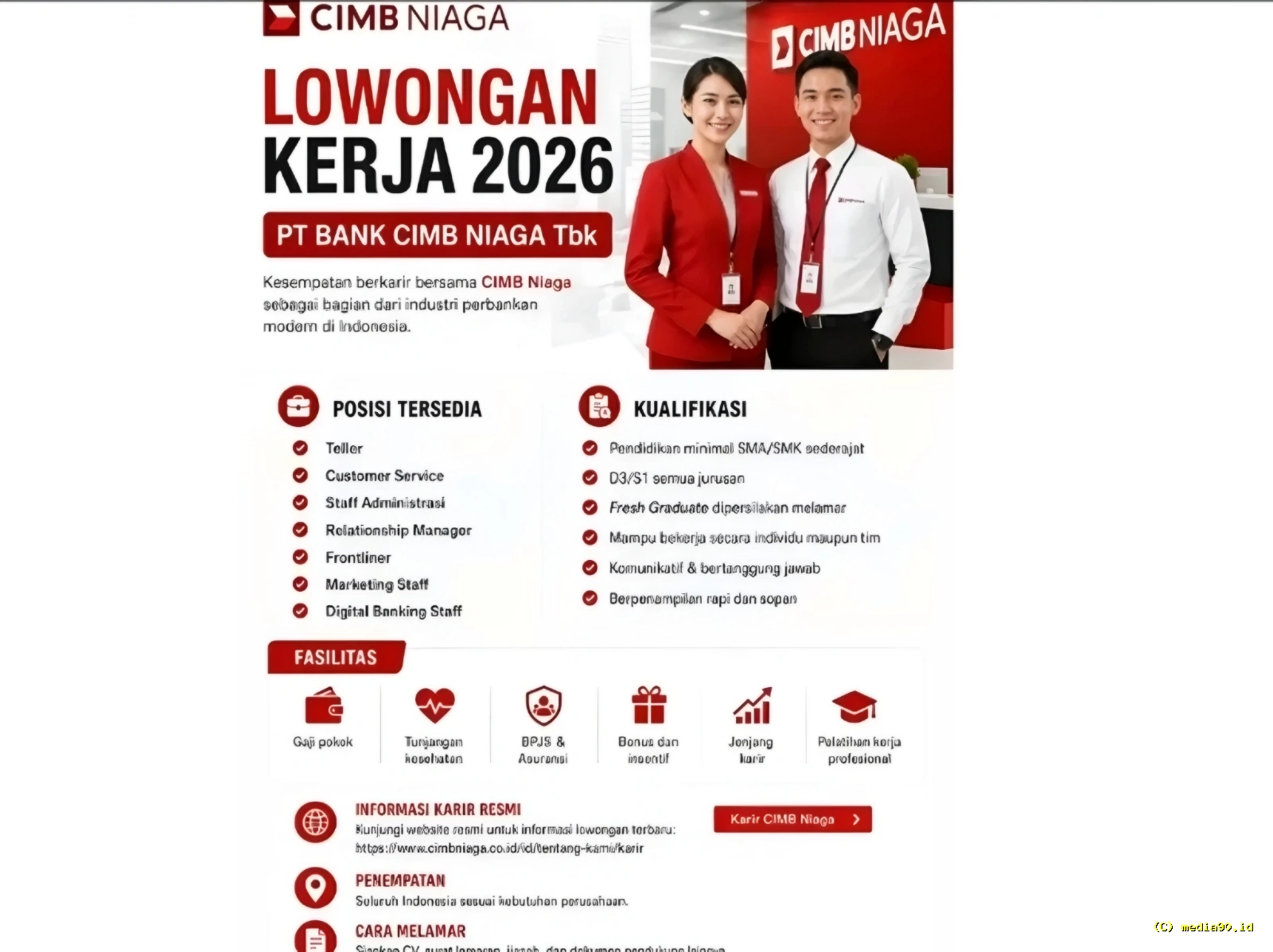 Lowongan Kerja CIMB Niaga 2026 Ramai di TikTok, Benarkah Asli? Simak Penjelasan Lengkap