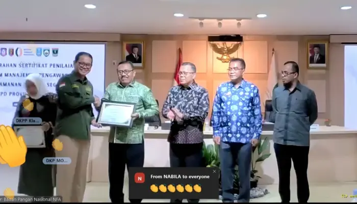 Pemprov Lampung Raih Predikat A Nasional sebagai OKKPD Terbaik, Perkuat Pengawasan Keamanan Pangan
