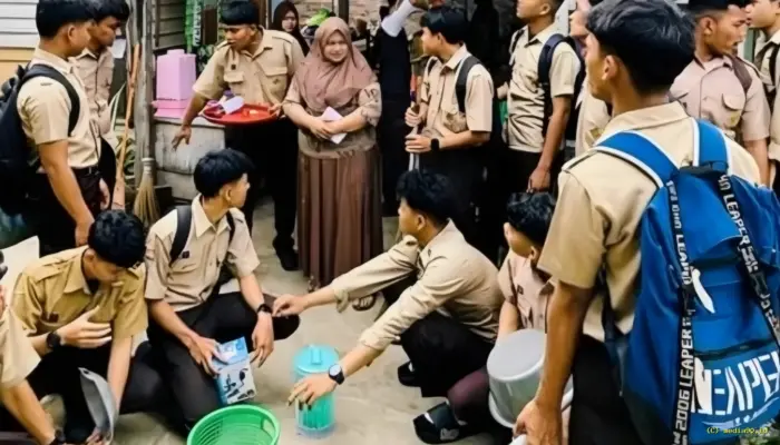 Bikin Haru! Siswa MAN Asahan Beri Hadiah Perpisahan Tak Biasa untuk Ibu Kantin