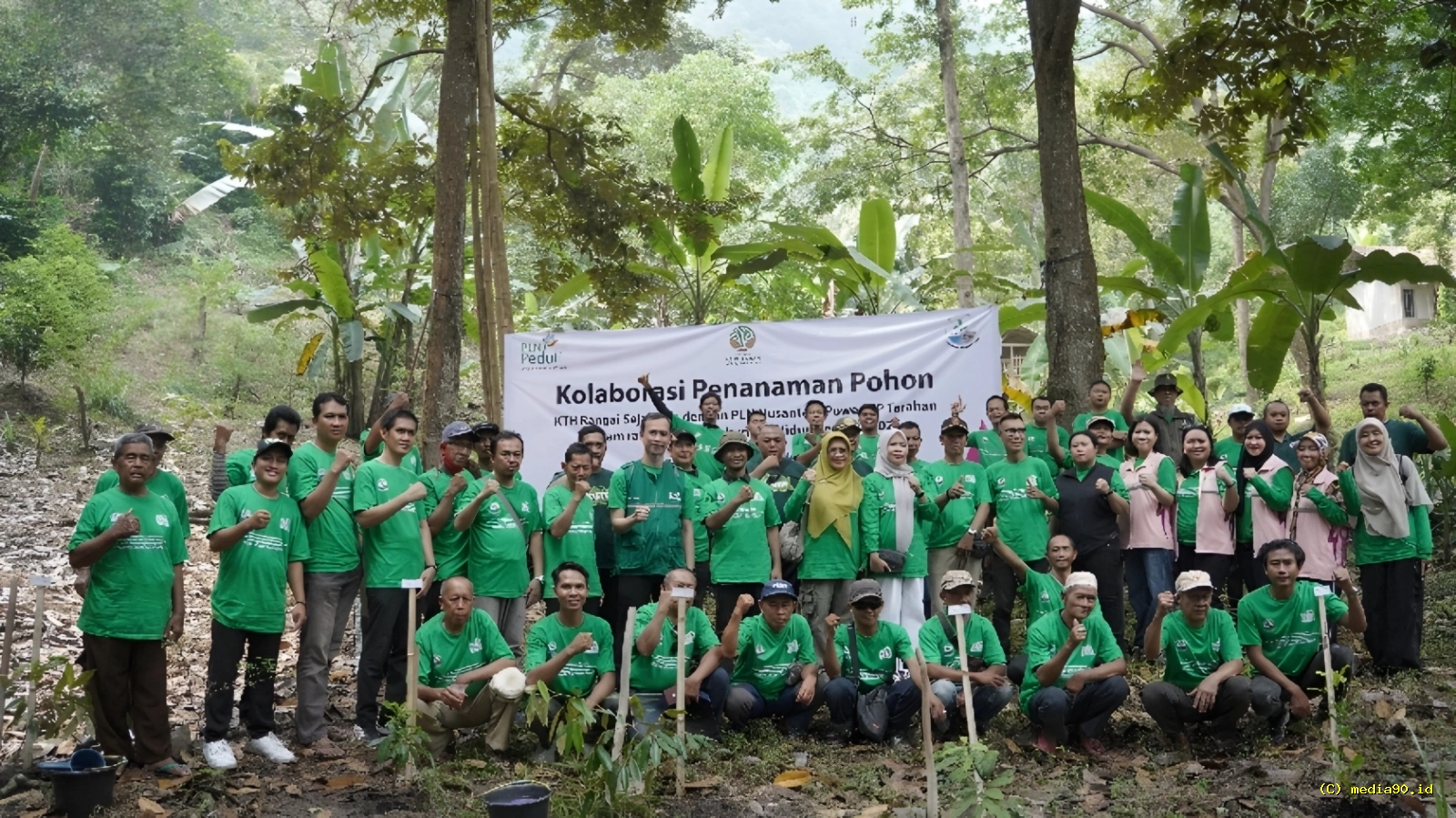 Peringati Hari Lingkungan Hidup Sedunia PLN UP Tarahan dan KTH Rangai Sejahtera Tanam 1.800 Pohon