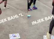 Poster Bahlil di Jakarta Marathon 2026 Jadi Sorotan, Aksi ‘Injak’ di Lintasan Tuai Pro dan Kontra