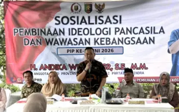 Sosialisasi Ideologi Pancasila di Langkapura, Andika Tegaskan Peran Keluarga sebagai Benteng Karakter Bangsa