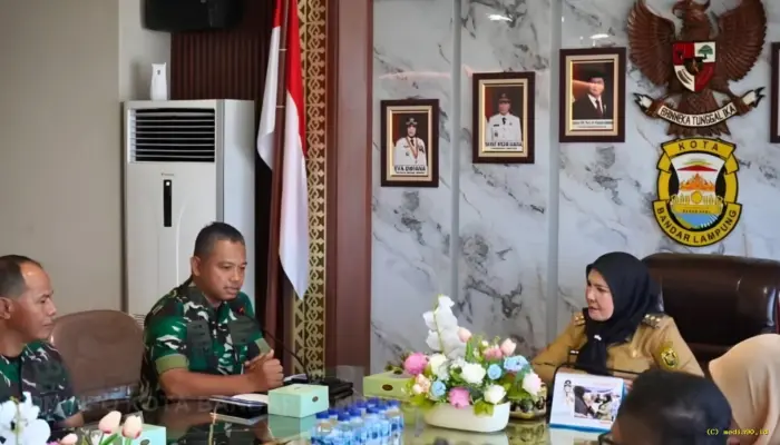 Eva Dwiana Terima Kunjungan Danlanal Lampung, Bahas Penguatan Sinergi dan Kolaborasi