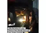 Truk Mogok Picu Kecelakaan Beruntun di Jalur Pantura Pasuruan–Bangil Tiga Kendaraan Terlibat
