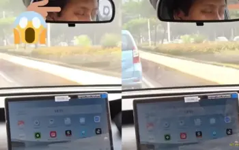 VIRAL! Diduga Alami Microsleep, Sopir Taksi Online Kehilangan Kendali Saat Antar Penumpang