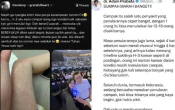 Viral! Penggemar F4 Tetap Hadiri Konser Meski Terinfeksi Campak, Tuai Kritik Publik