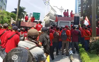 Demo di Jakarta, Buruh Unit Bergen dan Kedaton Tuntut PTPN 7 Lampung Penuhi Hak Karyawan Tetap