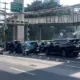 Lalu Lintas Kuningan Arah Tendean Macet Imbas Pembongkaran JPO yang Ditabrak Truk
