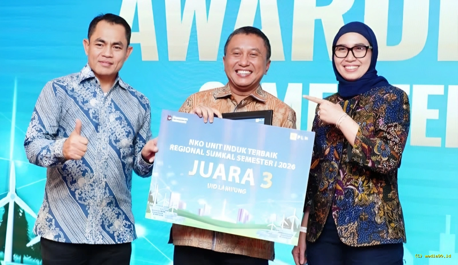Listrik Andal dan Penjualan Meningkat PLN Lampung Raih Juara Kinerja Operasi Sumkal 2026