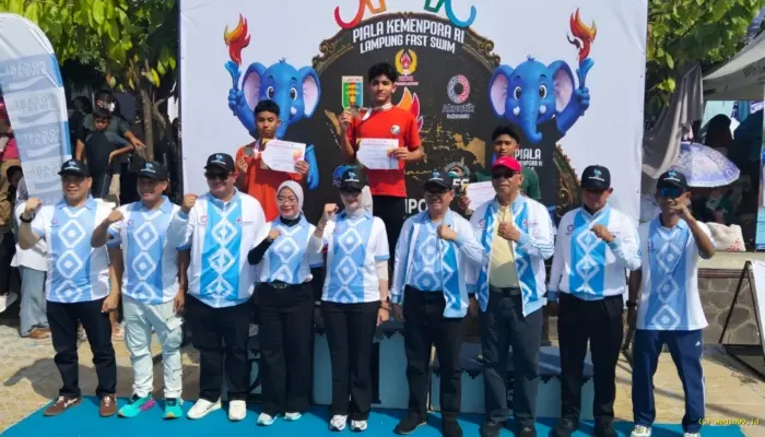 Ribuan Atlet dari 16 Provinsi Ramaikan Kejuaraan Renang Piala Kemenpora RI 2026 di Lampung